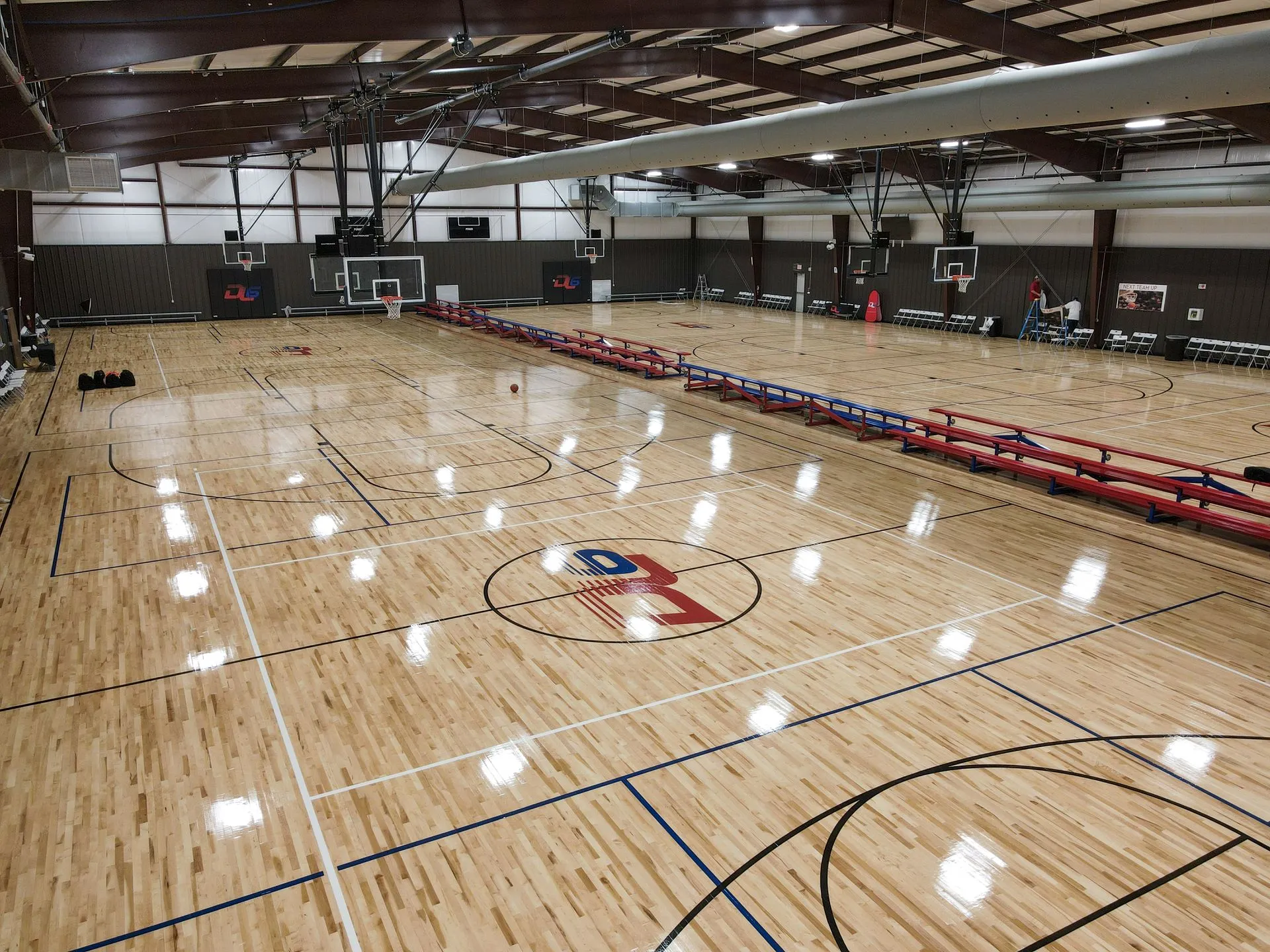 Indoor basketball courts