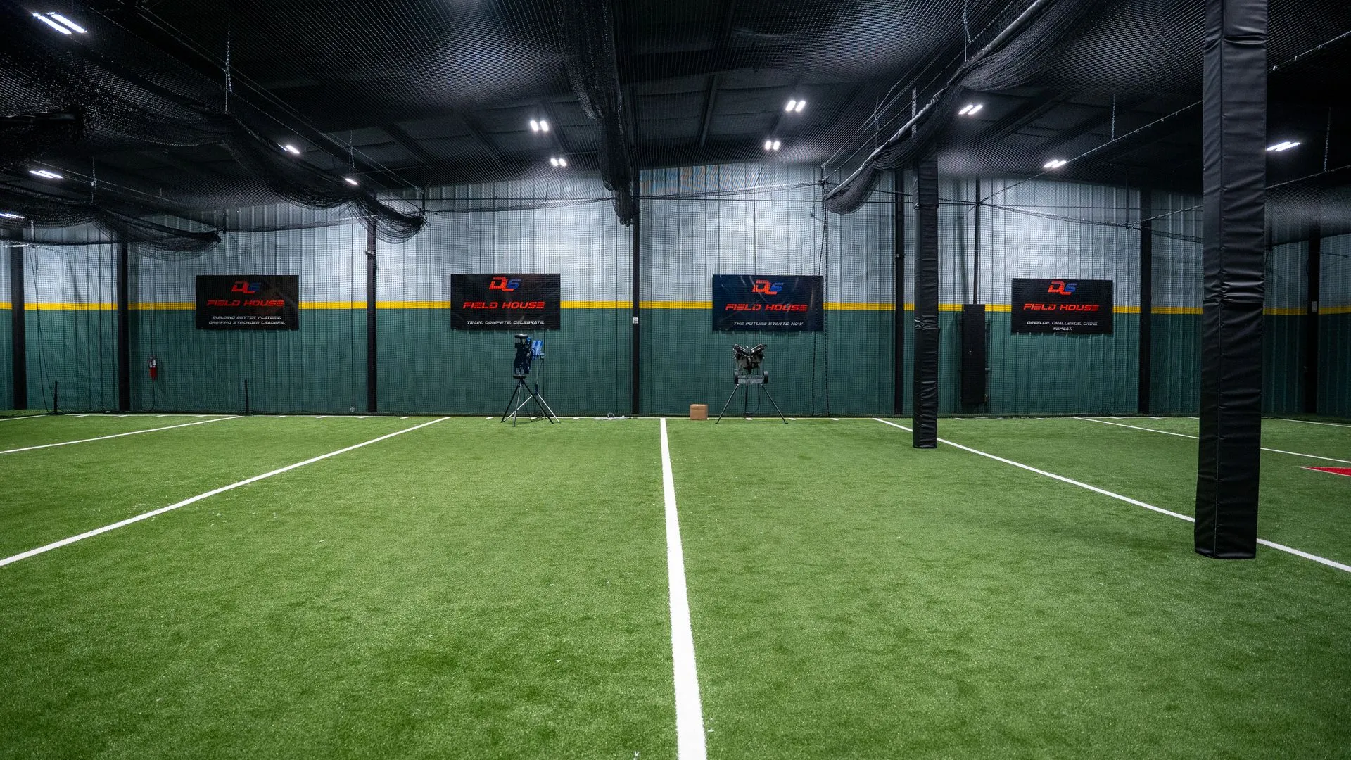 Batting cages and indoor sports facility